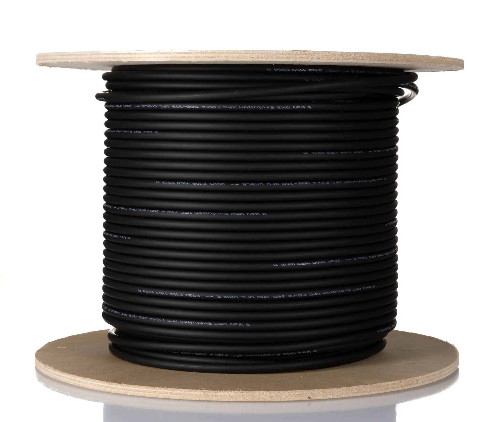 Produktfoto 1 von RS PRO LWL-Kabel 100 m 8-Fasern, Raucharm halogenfrei Schwarz 6 mm