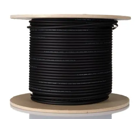Produktfoto 1 von RS PRO LWL-Kabel 100 m 8-Fasern, Raucharm halogenfrei Schwarz 6 mm