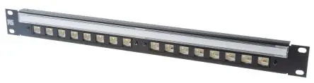 Produktfoto 1 von Molex CES RJ-Rangierfeld Cat5e 16 Anschl. RJ45 UTP, 1 U