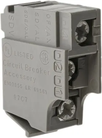 Produktfoto 1 von Schneider Electric ComPacT NSX Hilfskontakt 1-polig Klemme, 1 Schließer/1 Öffner mit Schraube Anschluss 6 A, 690V ac