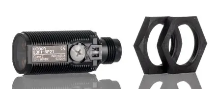Produktfoto 1 von Omron E3F1 Zylinderförmig Optischer Sensor, Reflektierend, PnP Ausgang, Draht