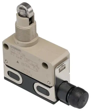Produktfoto 1 von Omron D4E Endschalter, Rollenstößel 1 Schließer/1 Öffner, IP67, Zink 125V ac