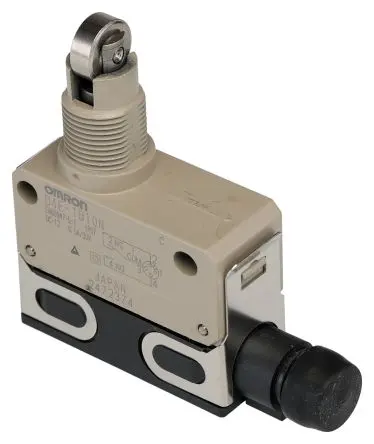 Produktfoto 1 von Omron D4E Endschalter, Rollenstößel 1 Schließer/1 Öffner, IP67, Zink 125V ac