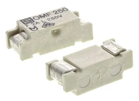 Produktfoto 1 von Schurter Nicht zurücksetzbare Sicherung 2A 250V ac/dc Thermoplast F 4.6mm 3.9 mm