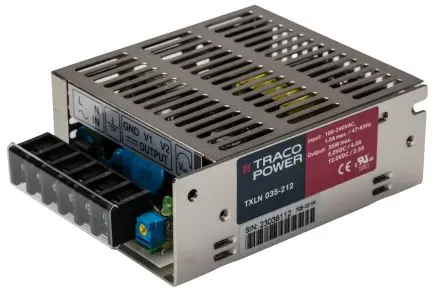 Produktfoto 1 von TRACOPOWER TXLN 035 Schaltnetzteil 2 12V dc 35 W, Fahrgestell 264V ac