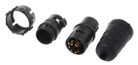 Produktfoto 1 von Switchcraft EN3 Standard Rundsteckverbinder Stecker 5-polig Stecker 7.5A Kabel IP68, IP69K