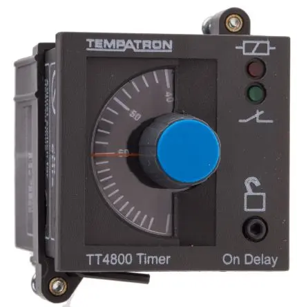 Produktfoto 1 von Tempatron TT4801 Zeitrelais, DIN-Hutschiene 230V ac, 6 s to 6 h, 2 Kont. 1, 2-poliger Umschalter