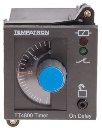 Produktfoto 1 von Tempatron TT4801 Zeitrelais, DIN-Hutschiene 110V ac, 6 s to 6 h, 2 Kont. 1, 2-poliger Umschalter