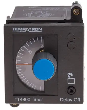 Produktfoto 1 von Tempatron TT Zeitrelais, DIN-Hutschiene 110V ac, 3 s to 30 min, 2 Kont. 1, 2-poliger Umschalter