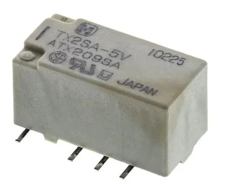 Produktfoto 1 von Panasonic G6K Signalrelais Oberfläche, 5V dc Spule, 2-poliger Umschalter, max. 2A, 220V ac / 220V dc, SMD