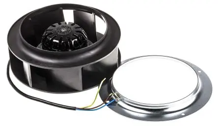 Produktfoto 1 von ebm-papst R2S175 Zentrifugallüfter, Zentrifugal, 230V ac, AC, 445 m³/h, 61 dB 175mm, 2350 U/min 69 mm, Kugel