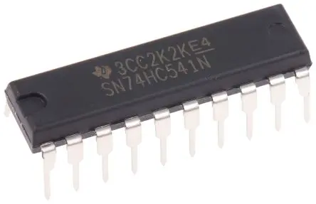 Produktfoto 1 von Texas Instruments Buffer & Line-Driver Buffer & Line-Driver HC 8-Bit Tri-State Nicht invertierend 20-Pin PDIP