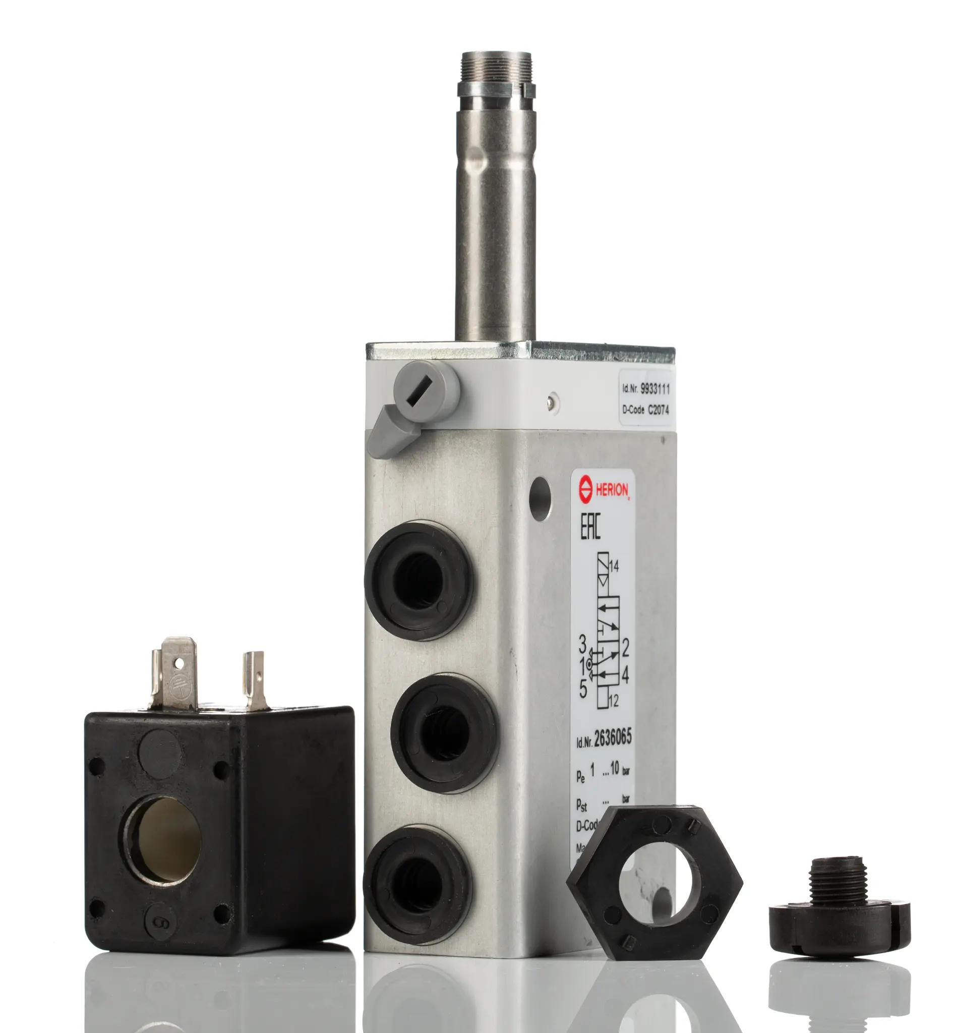 Produktfoto 1 von Norgren 2636 Pneumatik-Magnetventil Inline G1/4, Magnet/Luft-betätigt