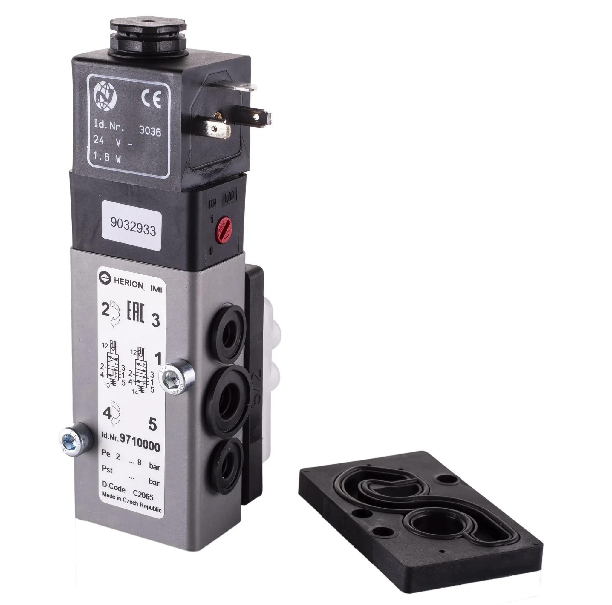Produktfoto 1 von Norgren 97100 Schieberventil NC NAMUR G1/4, G1/8, Magnet/Feder-betätigt