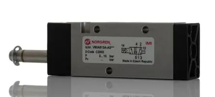 Produktfoto 1 von Norgren 5/2 V60 Pneumatisches Magnetventil G, Magnet/Luft-betätigt 24V