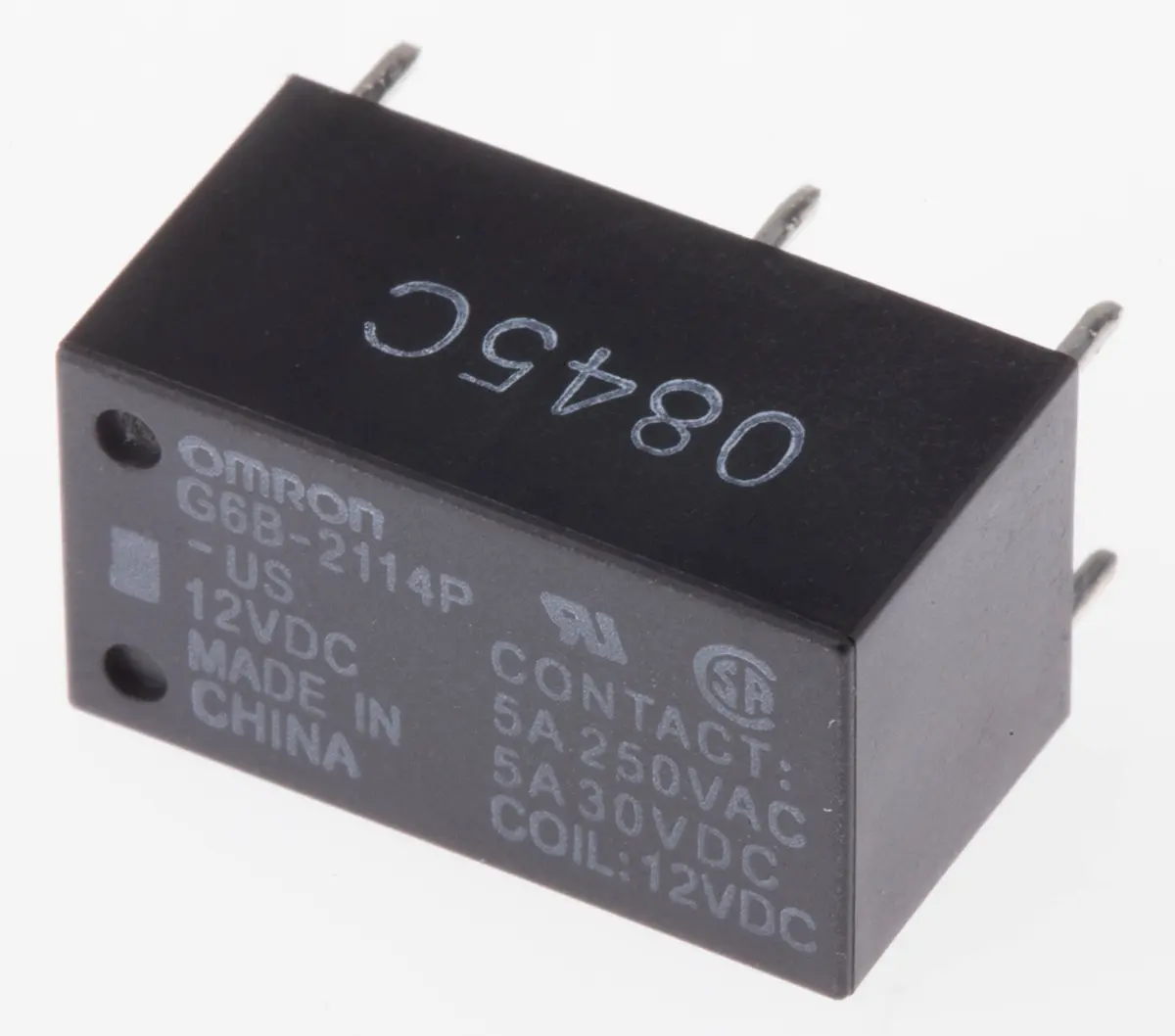 Produktfoto 1 von Omron G6B 12V dc Spule 1-poliger Öffner, 1-poliger Schließer Printrelais 5A 480Ω Monostabiles Relais