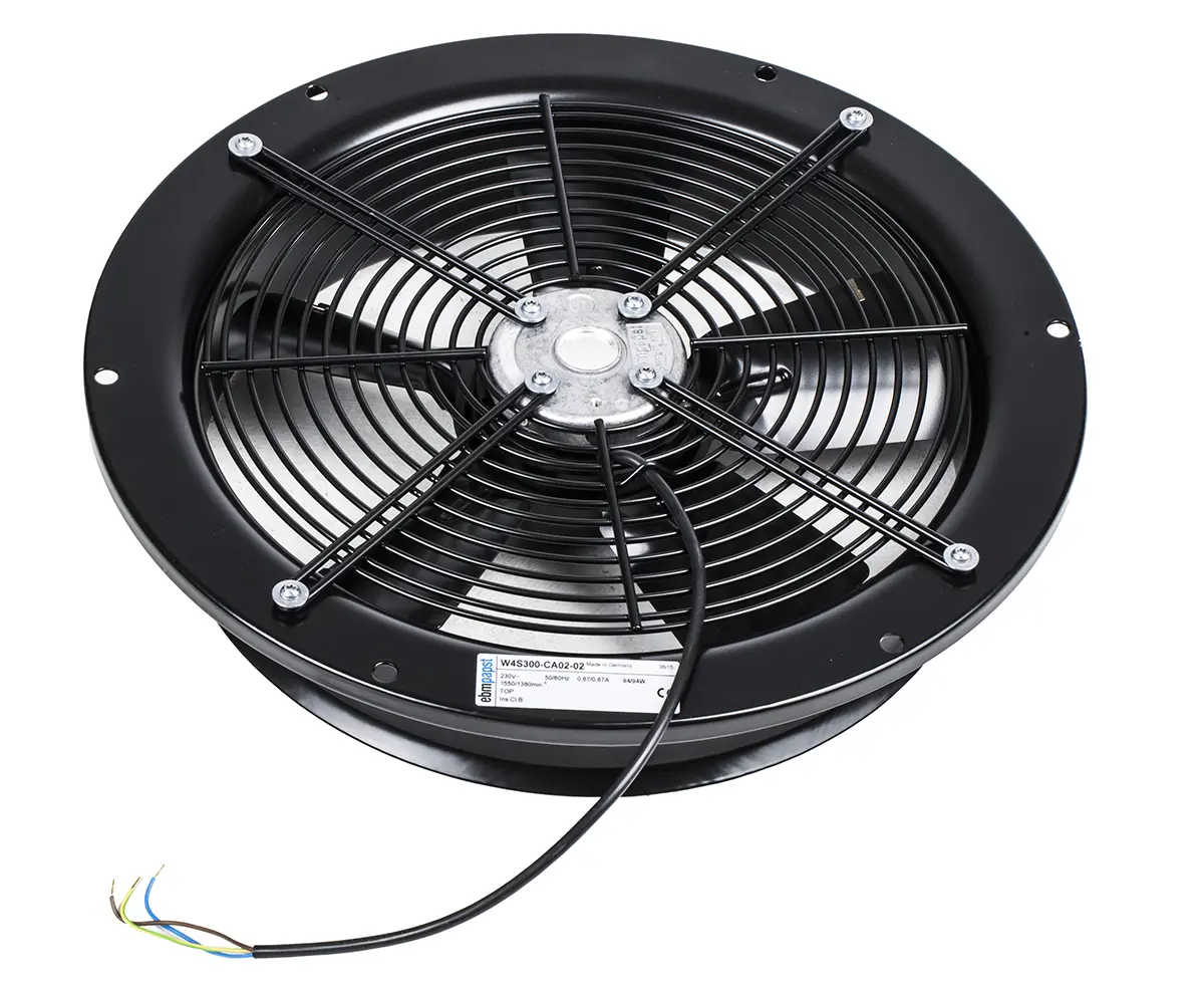 ebm-papst A Series Axiallüfter Rund 1440 m³/h, Axiallüfter x 80 mm, 62 dB 325 mm