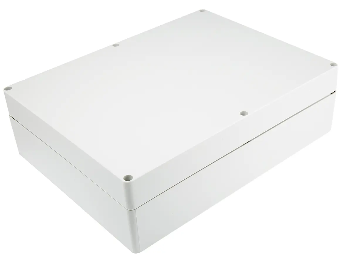 Produktfoto 1 von Fibox Euronorm II; Gehäuse; Polycarbonat; Grau; IK07, IK08 IP66, IP40 Breite 230 mm Höhe 87 mm Länge 300 mm