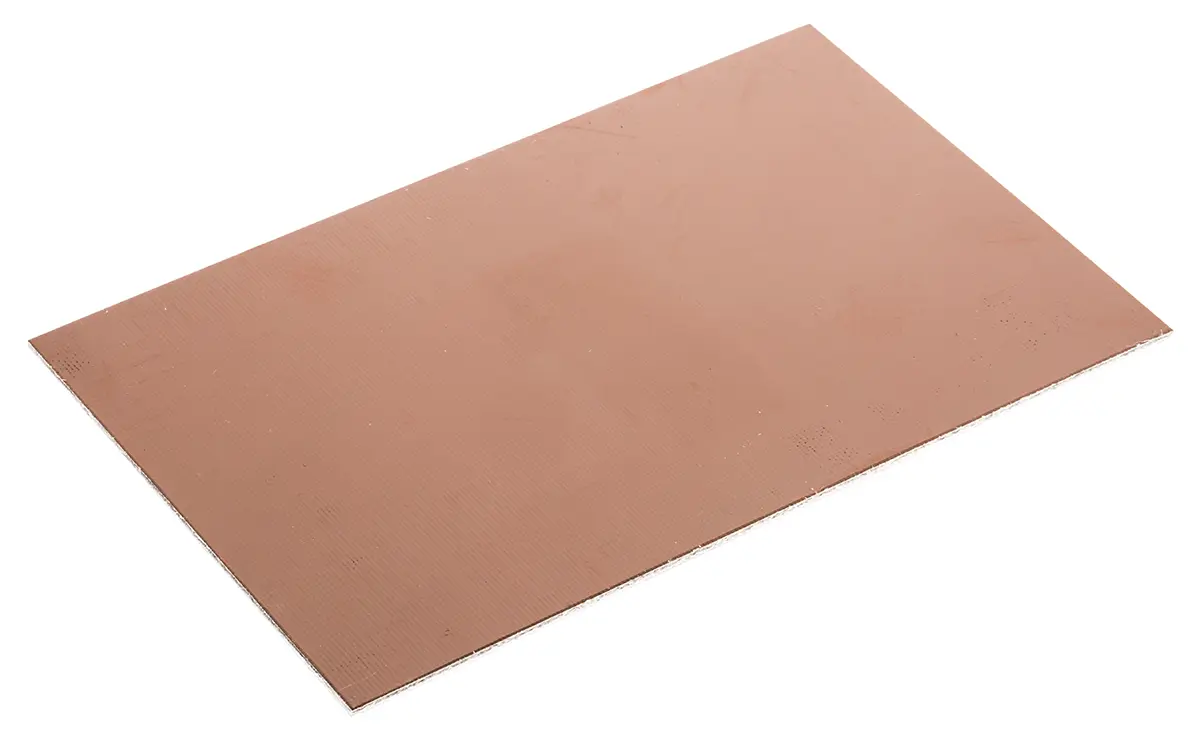 Produktfoto 1 von CIF 1.6 mm Kupferkaschierte Platine Epoxid Glasfaser-Laminat, Kupfer 35 μm, 2-seitig 100 mm