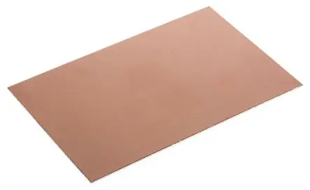 Produktfoto 1 von CIF 1.6 mm Kupferkaschierte Platine Epoxid Glasfaser-Laminat, Kupfer 35 μm, 2-seitig 100 mm
