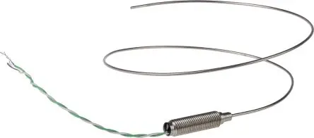 Produktfoto 1 von RS PRO XS Edelstahl 316 Mineralisoliertes Thermoelement Typ K, Ø 1.5 mm x 500 mm -40 °C → 1100 °C