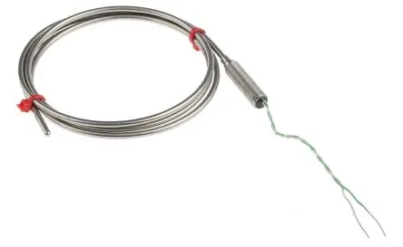 Produktfoto 1 von RS PRO Edelstahl 316 Mineralisoliertes Thermoelement Typ K, Ø 3 mm x 1 m → 1100 °C