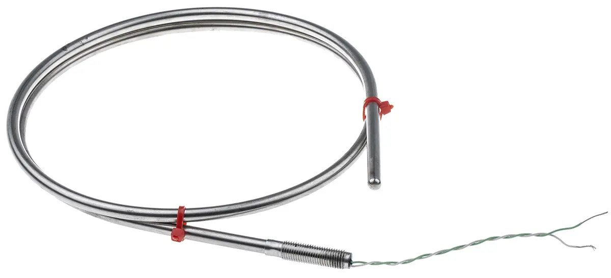 RS PRO Edelstahl Mineralisoliertes Thermoelement Typ K, Ø 6mm x 1m → +1100°C