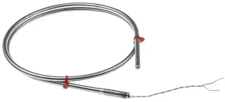 RS PRO Edelstahl 316 Mineralisoliertes Thermoelement Typ K, Ø 6 mm x 1 m -40 °C → 1100 °C