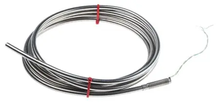 Produktfoto 1 von RS PRO RS014/0816 Inconel 600 Mineralisoliertes Thermoelement Typ K, Ø 6 mm x 2 m -40 °C → 1100 °C