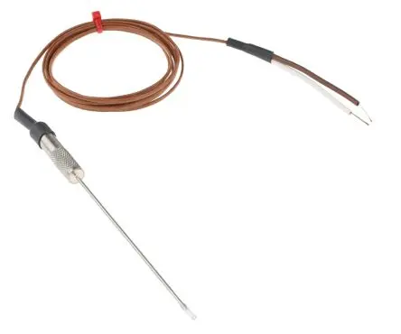 Produktfoto 1 von RS PRO Edelstahl Hypodermisches Thermoelement Typ T, Ø 1.1 mm x 300 mm → 250 °C