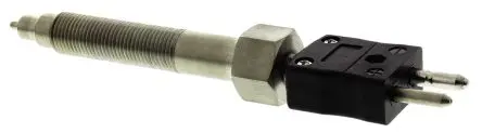 Produktfoto 1 von RS PRO RS076/0816 Edelstahl Thermoelement mit Mantelisolierung und Schmelzbolzen Typ Typ J, Ø 3 mm x 76 mm → 500 °C