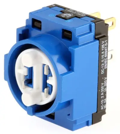 Produktfoto 1 von EAO 61 Drucktaster-Kontaktblock 1 Wechsler 250V ac Lötöse/Schnellanschlussklemme