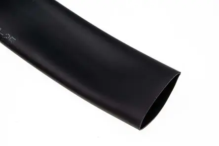Produktfoto 1 von TE Connectivity DR-25 Wärmeschrumpfschlauch, Elastomer Schwarz, Ø 19 mm Schrumpfrate 2:1, Länge 5m