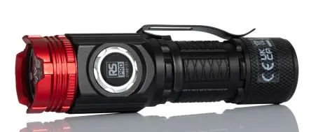 Produktfoto 1 von RS PRO Wiederaufladbar Taschenlampe LED Rot, Schwarz, 1500 lm / RSPRO-F40R, 105 mm
