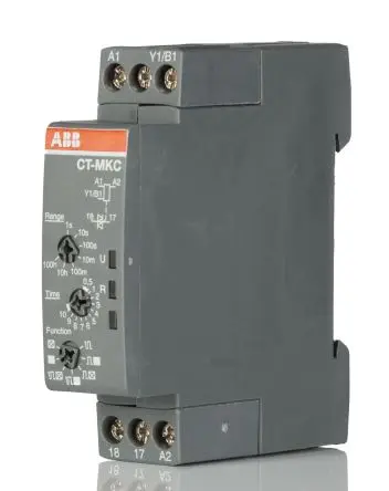 Produktfoto 1 von ABB CT-C Zeitrelais, DIN-Hutschiene 24 to 240 V ac 24V ac, 240 V ac, 0.1 to 10 s, 1 Kont. Multifunktion, 1-poliger