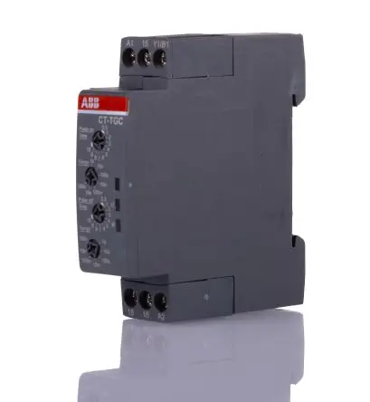 Produktfoto 1 von ABB CT-C Zeitrelais, DIN-Hutschiene 24 to 240 V ac 24V ac, 240 V ac, 0.05 s to 100 h, 1 Kont. 1, 1-poliger Umschalter