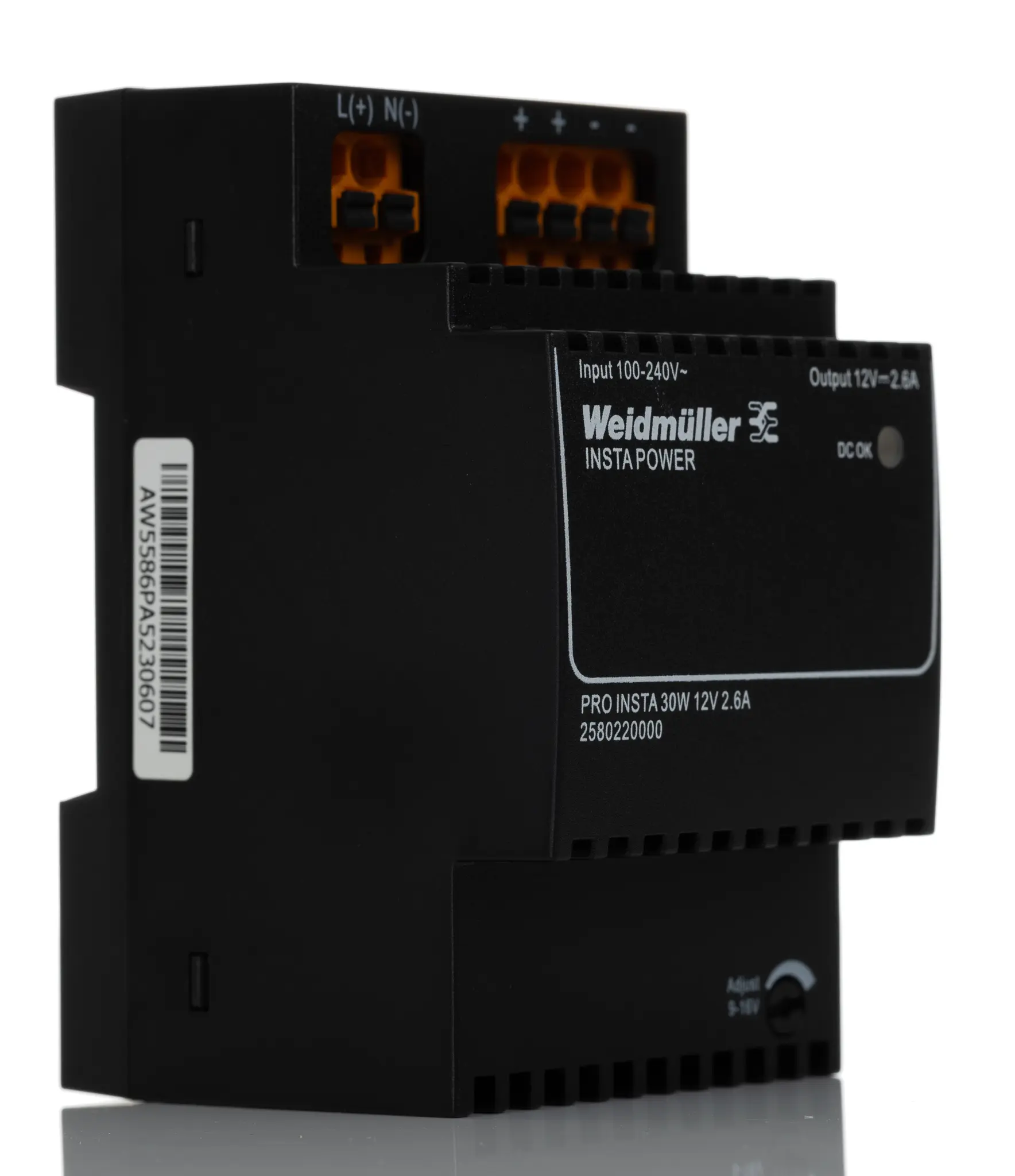 Weidmüller PRO INSTA DIN-Schienen Netzteil Getaktet 12V dc / 2.6A 120 → 240 V ac / 120 → 340V dc