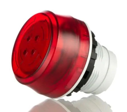 Produktfoto 1 von Idec HW1Z Elektronischer Signalgeber DIN-Hutschiene IP65 24V 1-Ton 70 dB @ 1m, Rot, Ø 33.3 mm DC