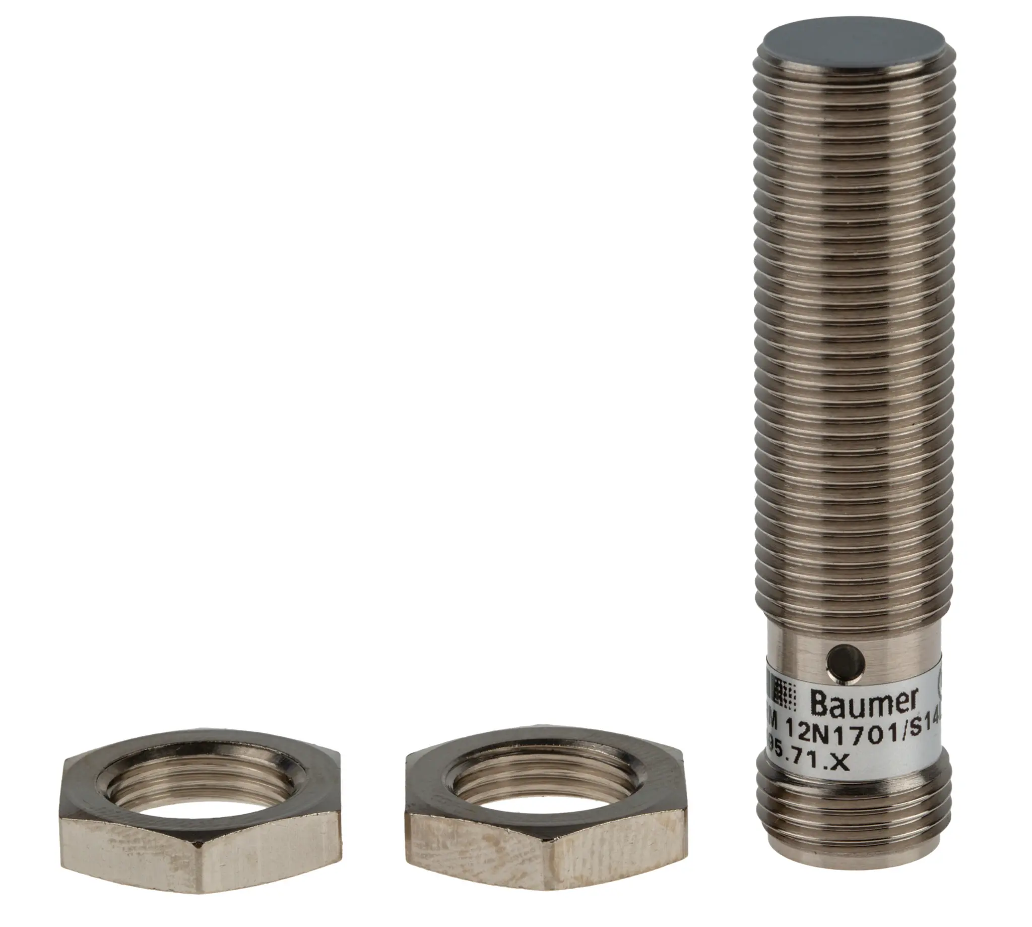 Produktfoto 1 von Baumer M12 Näherungssensor Induktiv, Gewinderohr 4 mm NPN 10 → 30 V dc / 200 mA NO, IP67