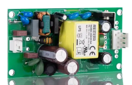 Produktfoto 1 von Recom RACM60-K/OF Schaltnetzteil 1 24V dc 60 W, Fahrgestell 264V ac