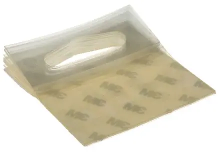Produktfoto 1 von 3M Selbstklebender Haken Halterung 50 pro Paket Stk Klar Kunststoff 0.75 lb 50.8mm 3MTM ScotchparTM, 3MTM ScotchPadTM