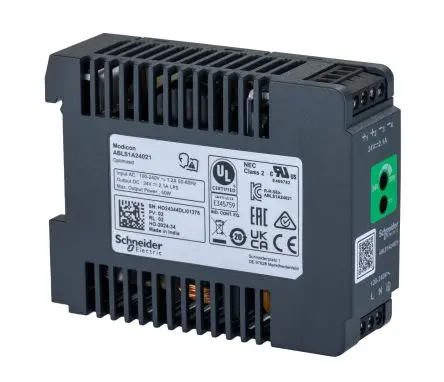 Produktfoto 1 von Schneider Electric Modicon ABL DIN-Schienen Netzteil Geregeltes Schaltnetzteil 240V ac AC / 2.1 A 24V dc DC 50 W
