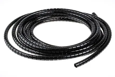 Produktfoto 1 von RS PRO RS PRO Spiral-Kabelumwicklung / 10 mm Nylon Schwarz, für Kabel-Ø 8 mm bis 10 mm, Länge 5 m