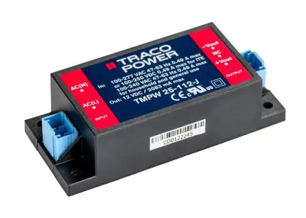 Produktfoto 1 von TRACOPOWER TMPW 25 J Schaltnetzteil 2 12V 25 W 305V ac