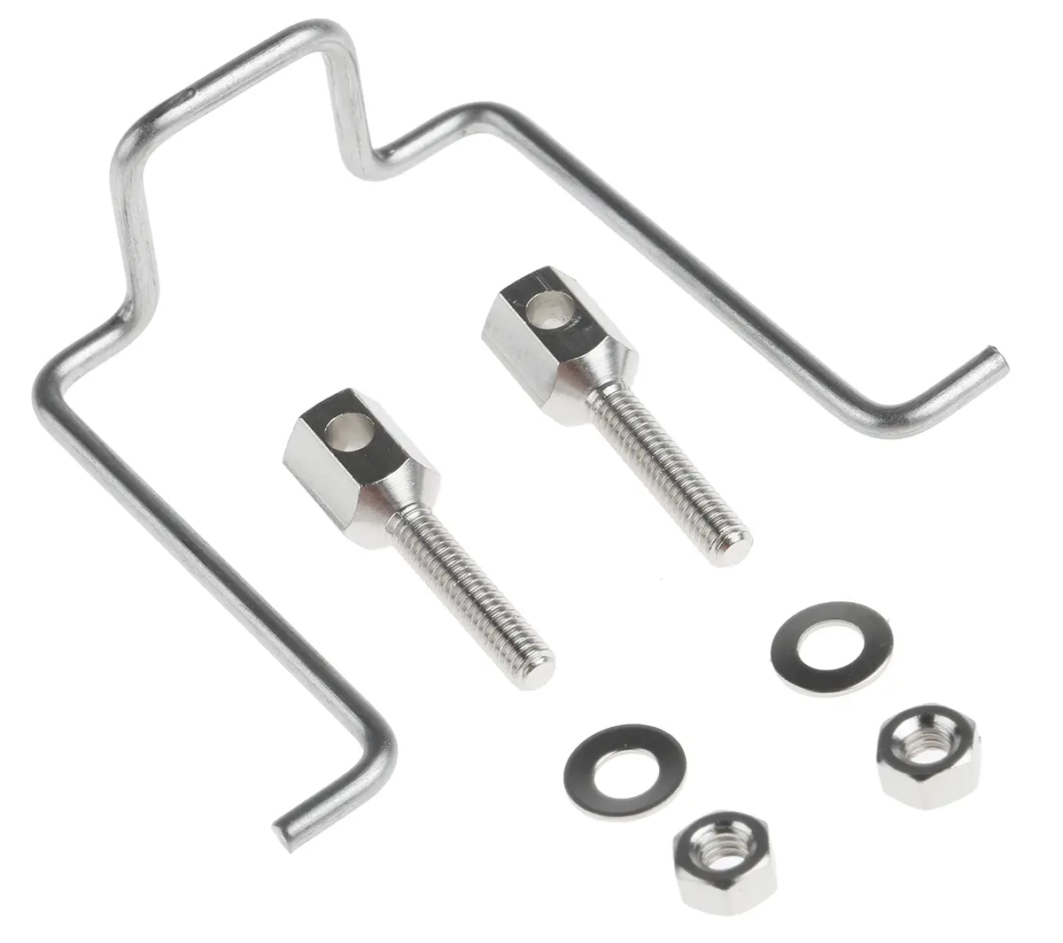 Produktfoto 1 von Bulgin IEC-Steckverbinder-Halteklammer für PX-Serie Silber B. 43.3 mm