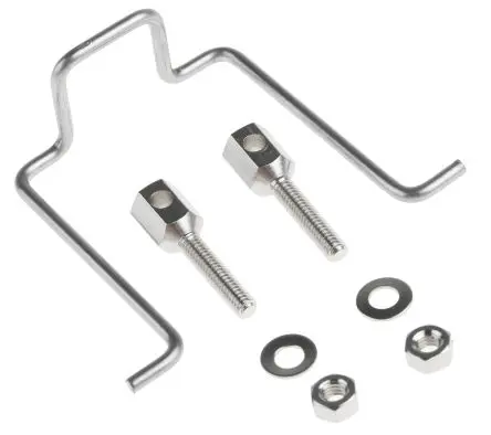 Produktfoto 1 von Bulgin IEC-Steckverbinder-Halteklammer für PX-Serie Silber B. 43.3mm