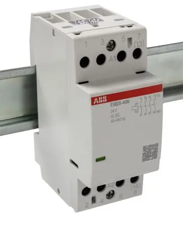 Produktfoto 1 von ABB ESB25 Schütz 24V-Spule, 4-polig, 400V / 25 A 24V 17.3 kW 4 Schließer Sicherheit