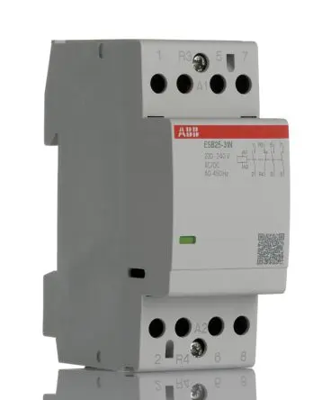Produktfoto 1 von ABB ESB25 Schütz 230V, 240 V-Spule, 4-polig, 400V ac / 25 A 240V 17.3 kW 3 Schließer, 1 Öffner Sicherheit