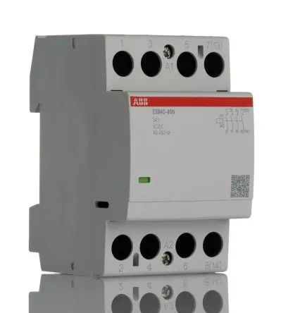 Produktfoto 1 von ABB ESB40 Schütz 24V-Spule, 4-polig, 400V ac / 30 A 24V 2.77 kW 4 Schließer Sicherheit