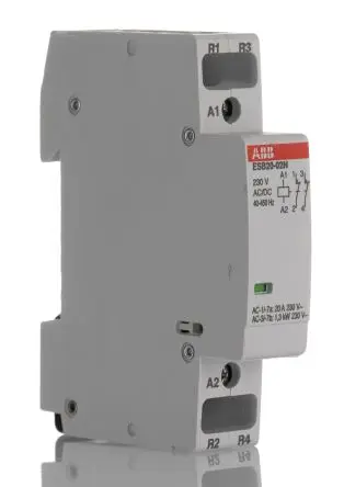Produktfoto 1 von ABB ESB20 Schütz 230V ac-Spule, 2-polig, 250V / 20 A 230V ac 4.6 kW 2 Öffner Sicherheit